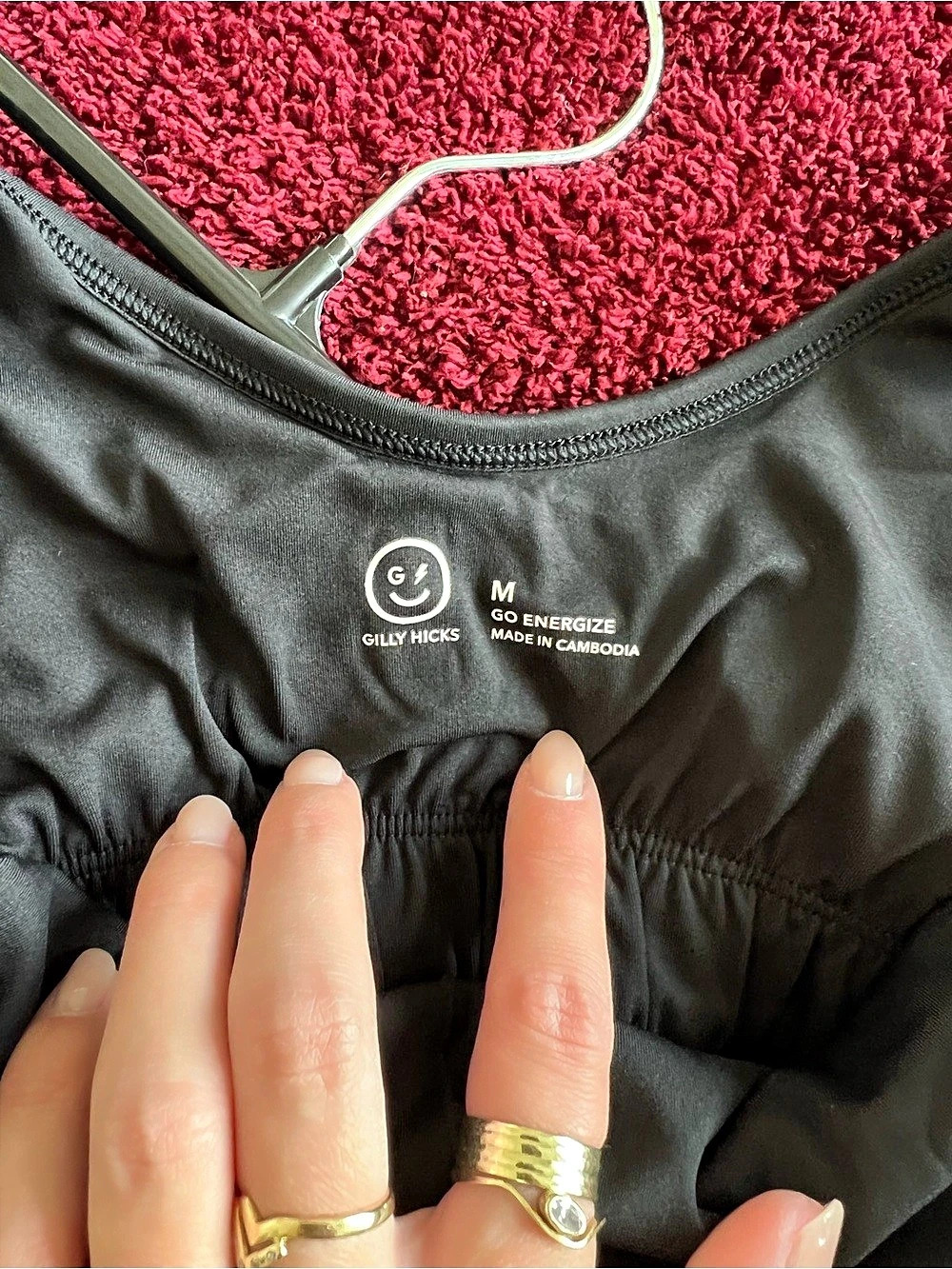 Gilly Hicks Go Energize Active Dress Black Medium Like New - Picture 3 of 4